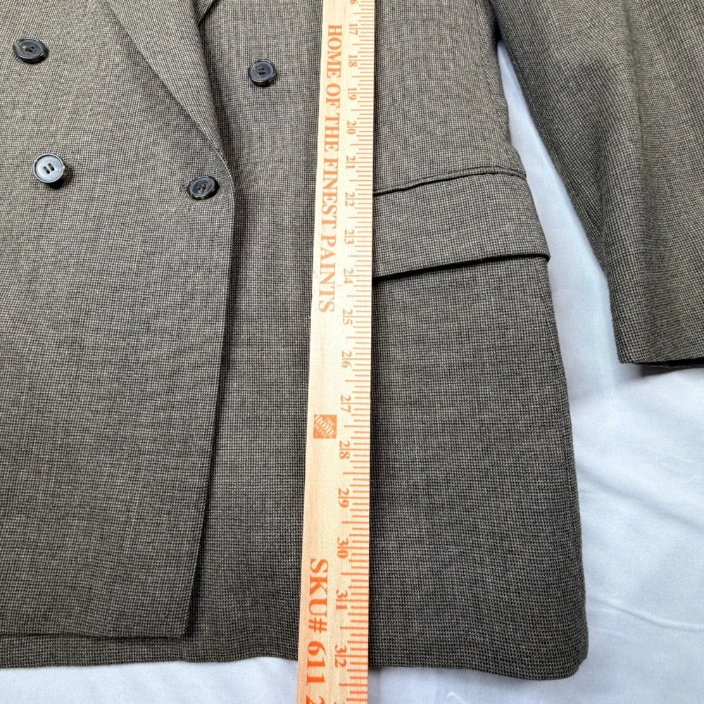 Joseph Abboud Nordstrom Men's Double Breasted Blazer Brown Made in USA